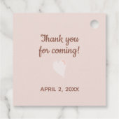 Baby is Brewing Coffee Brunch Baby shower Sprinkle Bedankjes Labels (Achterkant)