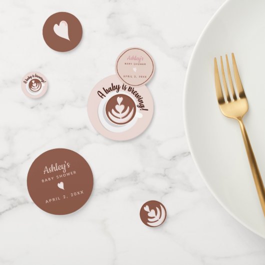 Baby is Brewing Coffee Brunch Baby shower Sprinkle Confetti (Groep)