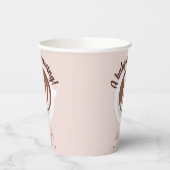 Baby is Brewing Coffee Brunch Baby shower Sprinkle Papieren Bekers (Links)