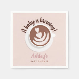 Baby is Brewing Coffee Brunch Baby shower Sprinkle Servet