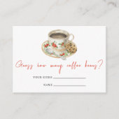 Baby is Brewing coffee cup How many coffee beans Informatiekaartje (Voorkant)