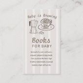 Baby is Brewing Coffee Pot Informatiekaartje (Voorkant)