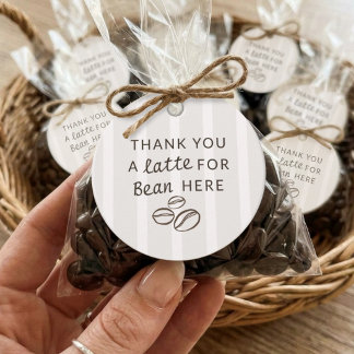 Baby is Brewing Dank Je Baby Shower Bedankjes Labels