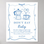 Baby Is Brewing Don’t Say Baby Game Poster (Voorkant)