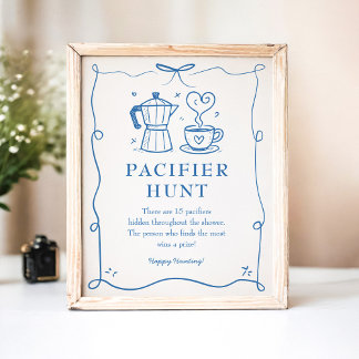 Baby is Brewing Fopspeen Bord Poster