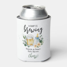 Baby Is Brewing Groene Baby Shower Cheers