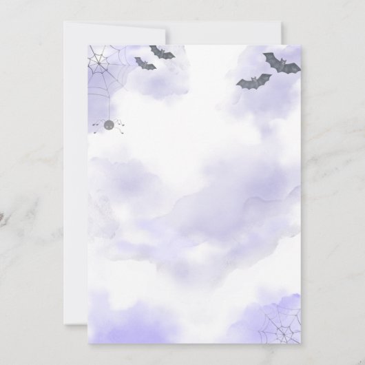 Baby is Brewing Halloween Baby shower Uitnodiging (Achterkant)