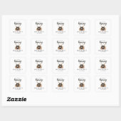 Baby Is Brewing Halloween Baby Shower Vierkante Sticker (Vel)
