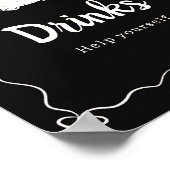 Baby is Brewing Halloween Drankjes Bord Poster (Hoek)