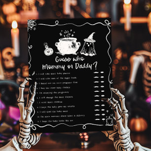 Baby is Brewing Halloween Raad wie Mamma of Papa i