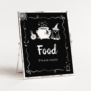 Baby is Brewing Halloween Voedsel Bord Poster