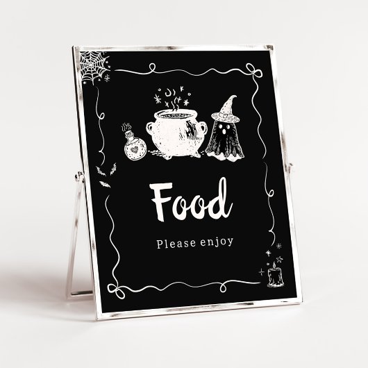 Baby is Brewing Halloween Voedsel Bord Poster