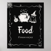 Baby is Brewing Halloween Voedsel Bord Poster (Voorkant)
