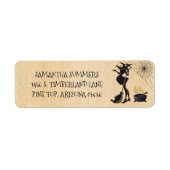 Baby is Brewing Halloween Witch Baby shower Etiket (Voorkant)