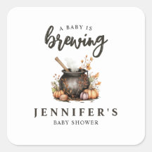 Baby Is Brewing Halloweenthema baby shower