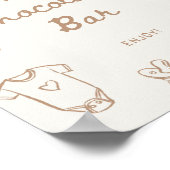 Baby is Brewing Hand Getekende Hot Chocolate Bar Poster (Hoek)