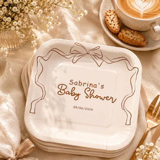 Baby is Brewing Hand Getekende Koffie Baby Shower Papieren Bordje