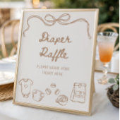 Baby is Brewing Hand Getekende Luiers Raffle Poster