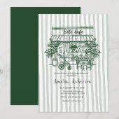  baby is brewing Home cafe themed BABY Shower Kaart (Voorkant / Achterkant)