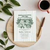  baby is brewing Home cafe themed BABY Shower Kaart