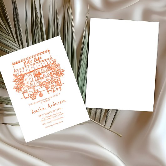  baby is brewing Home cafe themed BABY Shower Kaart