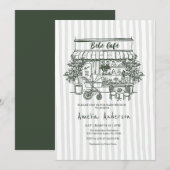  baby is brewing Home cafe themed BABY Shower Kaart (Voorkant / Achterkant)