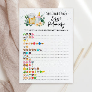 Baby Is Brewing Kinderboek Emoji Pictionary Kaart