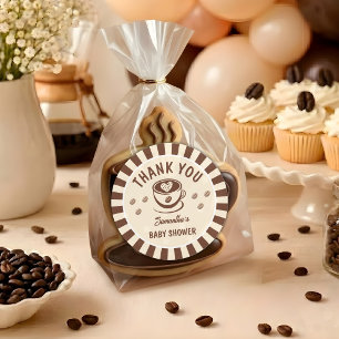 Baby Is Brewing Koffie Baby Shower Bedankt Ronde Sticker