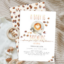 Baby Is Brewing Koffie Baby Shower | Bewerkbaar