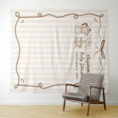 Baby Is Brewing Koffie Baby Shower Wandkleed (In Situ (horizontaal))