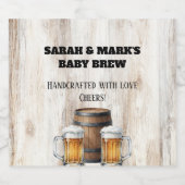 Baby is Brewing Landelijke Aangepaste Bierfles Eti Bier Etiket (Enkel label)