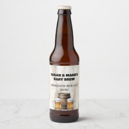 Baby is Brewing Landelijke Aangepaste Bierfles Eti Bier Etiket