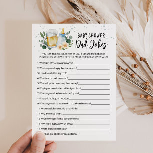 Baby Is Brewing Papa Grappen Baby Shower Spelkaart Kaart