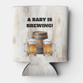 Baby is Brewing Rustieke Gescheiden Shower Kan Koe Blikjeskoeler