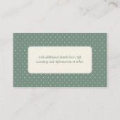 Baby is Brewing Sage Perzik Gingham Detail Kaarten (Achterkant)