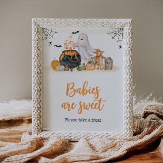 Baby is Brewing Spookbaby's zijn Lief Bord Poster