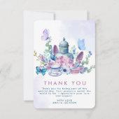 Baby is Brewing Tea party Baby shower Bedankkaart (Voorkant)