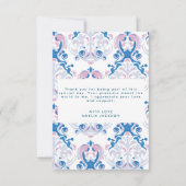 Baby is Brewing Tea party Baby shower Dank u Ca Bedankkaart (Achterkant)