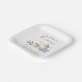 Baby is Brewing Tea Party Papieren Bordje (Gebogen)