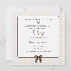 Baby is Brewing Uitnodiging voor Baby Shower