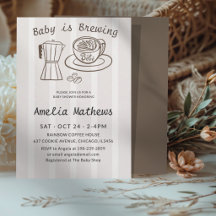 Baby is Brewing Whimsische Baby Shower