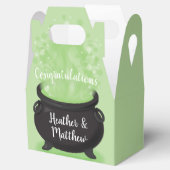 Baby is Brewing Witch Shower Halloween Cauldron Bedankdoosjes (Geopend)