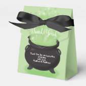 Baby is Brewing Witch Shower Halloween Cauldron Bedankdoosjes (Voorkant Zijde)