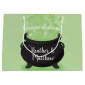 Baby is Brewing Witch Shower Halloween Cauldron Groot Cadeauzakje (Voorkant)
