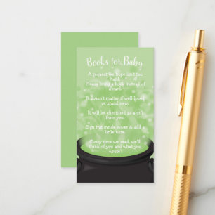 Baby is Brewing Witch Shower Halloween Cauldron Informatiekaartje