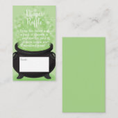 Baby is Brewing Witch Shower Halloween Cauldron Informatiekaartje (Voorkant / Achterkant)