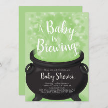 Baby is Brewing Witch Shower Halloween Cauldron