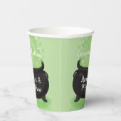 Baby is Brewing Witch Shower Halloween Cauldron Papieren Bekers (Rechts)