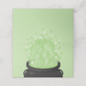 Baby is Brewing Witch Shower Halloween Cauldron Plaatskaartje (Buitenkant ongevouwen)
