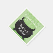 Baby is Brewing Witch Shower Halloween Cauldron Servet (Hoek)